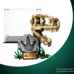 Vitrine pour LEGO® Jurassic World Les fossiles de dinosaures : le crâne du T. rex #76964