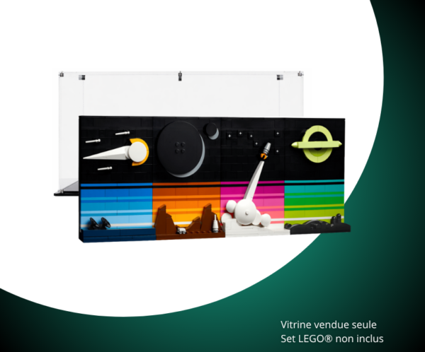 Vitrine pour LEGO® Les récits de l’ère spatiale #21340 — Visuel principal Vitrine pour LEGO Les récits de l’ère spatiale 21340
