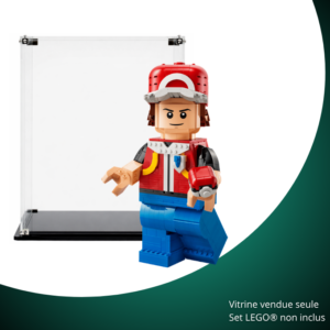 Vitrine pour LEGO® Pokémon Minifigurine de Red grand format #40868
