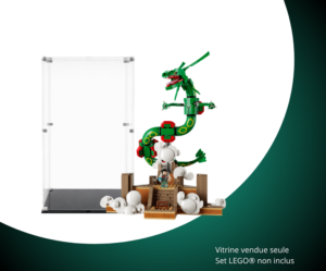 Vitrine pour LEGO® Pokémon Rayquaza #72168 — Visuel principal Vitrine LEGO Rayquaza 72168