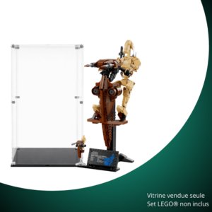 Vitrine pour LEGO® Star Wars™ Droïde de combat sur son STAP #75428