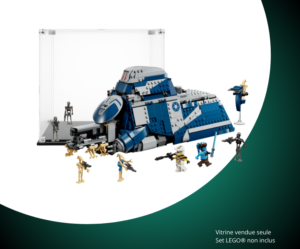 Vitrine pour LEGO® Star Wars™ Le MTT™ des séparatistes de la bataille de Felucia #75435 — Visuel principal Vitrine LEGO MTT de la bataille de Felucia 75435