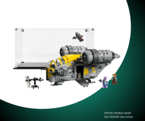 Vitrine pour LEGO® Star Wars™ Le Razor Crest™ #75447 — Visuel principal Vitrine LEGO Le Razor Crest™ 75447