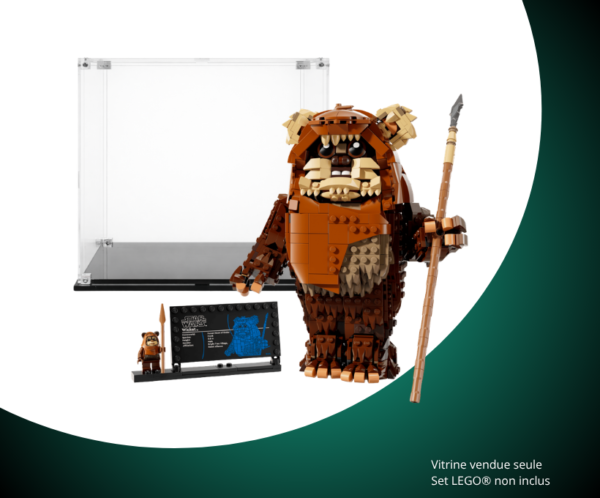 Vitrine pour LEGO® Star Wars™ Wicket l’Ewok™ #75430 — Visuel principal Vitrine LEGO Wicket l’Ewok™ 75430