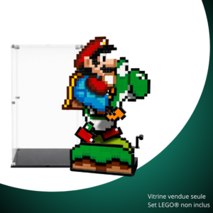 Vitrine pour LEGO® Super Mario™ Super Mario World™ Mario et Yoshi #71438