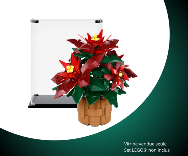 Vitrine pour LEGO® The Botanical Collection L’étoile de Noël #10370 — Visuel principal Vitrine LEGO Vitrine pour LEGO The Botanical 10370
