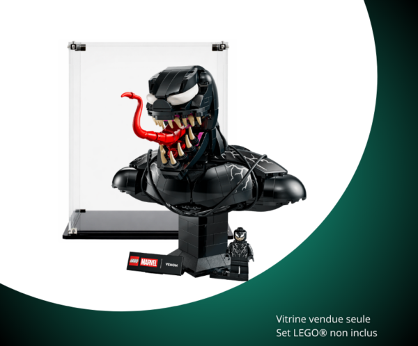 Vitrine pour LEGO® Marvel Buste de Venom #76356 — Visuel principal Vitrine LEGO Buste de Venom 76356