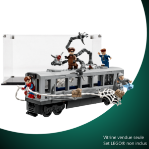 Vitrine pour LEGO® Marvel La scène du train de Spider-Man et Docteur Octopus #76321