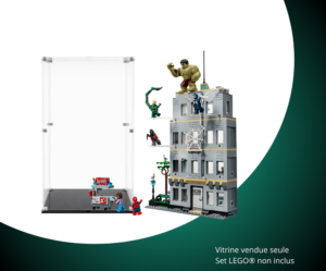 Vitrine pour LEGO® Marvel L'affrontement légendaire entre Spider-Man et Hulk #76350 — Visuel principal Vitrine LEGO L'affrontement légendaire entre Spider-Man et Hulk 76350