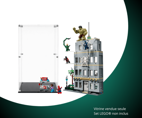 Vitrine LEGO L'affrontement légendaire entre Spider-Man et Hulk 76350