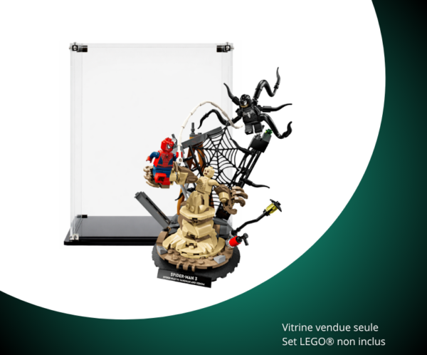 Vitrine LEGO Le combat légendaire entre Spider-Man et Sandman 76334