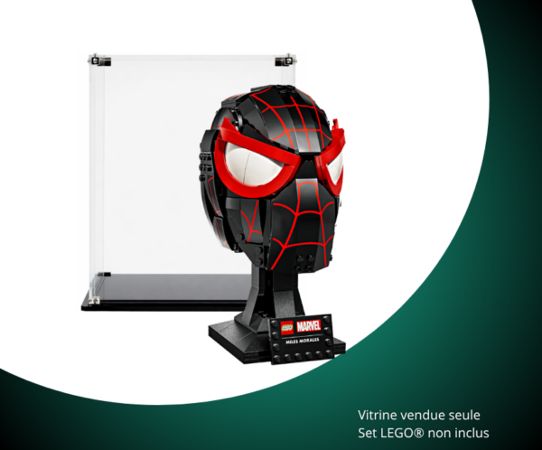 Vitrine LEGO Le masque de Miles Morales 76329