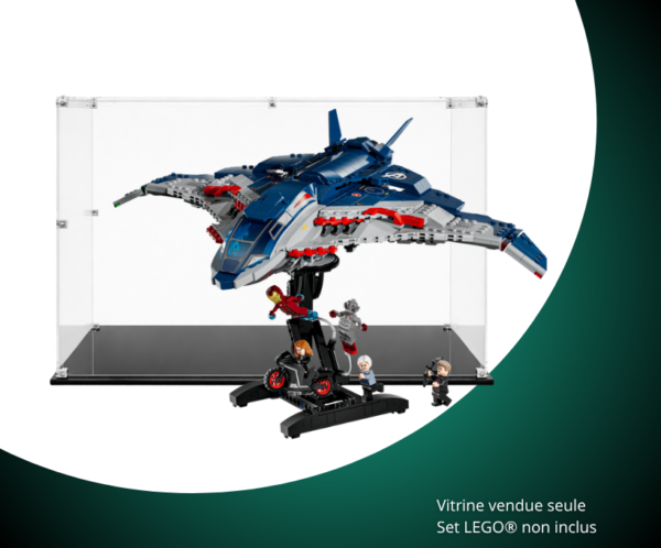 Vitrine pour LEGO® Marvel Le Quinjet d’Avengers: L'Ère d'Ultron #76325 — Visuel principal Vitrine LEGO Le Quinjet d’Avengers : L'Ère d'Ultron 76325
