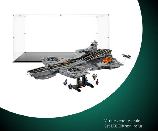 Vitrine pour LEGO® Marvel L’héliporteur du SHIELD #76354 — Visuel principal Vitrine LEGO L’héliporteur du SHIELD 76354