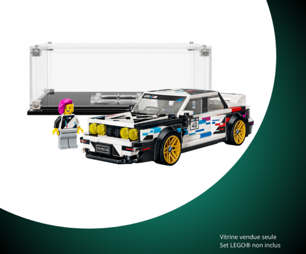 Vitrine pour LEGO® Speed Champions BMW M3 (E30) #77263 — Visuel principal Vitrine LEGO BMW M3 (E30) 77263
