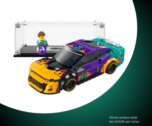 Vitrine pour LEGO® Speed Champions NASCAR® Next Gen Chevrolet Camaro ZL1 #76935 — Visuel principal Vitrine LEGO NASCAR® Next Gen Chevrolet Camaro ZL1 76935