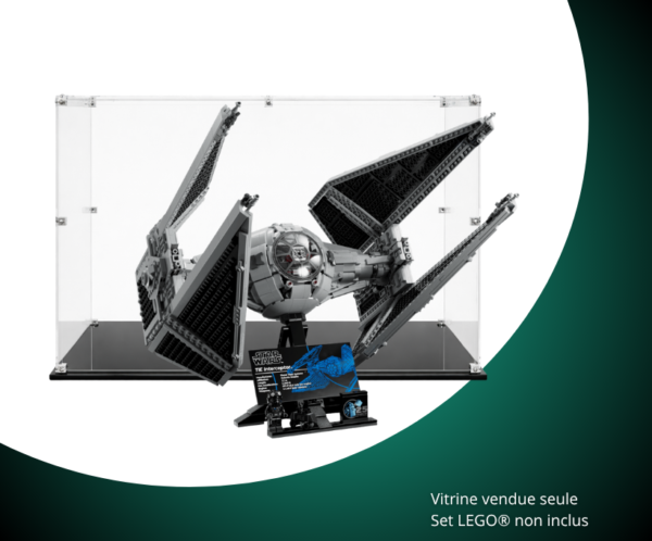 Vitrine pour LEGO® Star Wars™ L’intercepteur TIE #75382 — Visuel principal Vitrine LEGO L’intercepteur TIE 75382