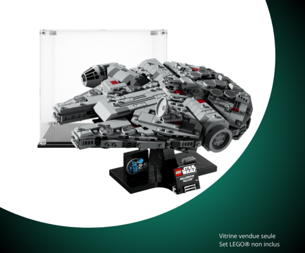 Vitrine pour LEGO® Star Wars™ Millennium Falcon™ #75375 — Visuel principal Vitrine LEGO Millennium Falcon™ 75375